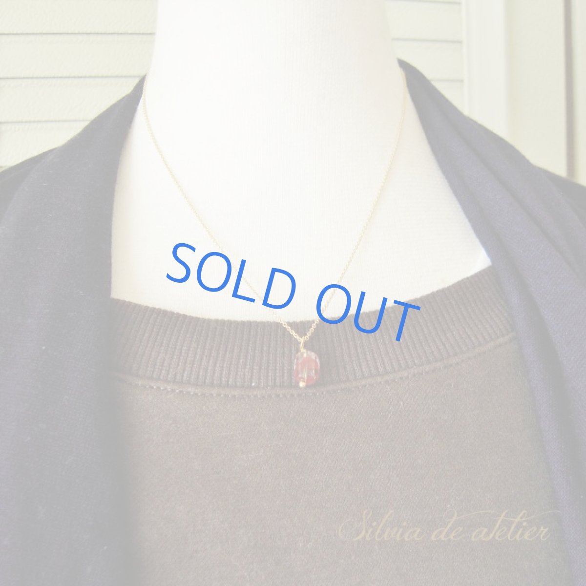 画像4: レアストーン　開運水晶　レッドファントム　クォーツ　タンブル　14kgfネックレス (4)