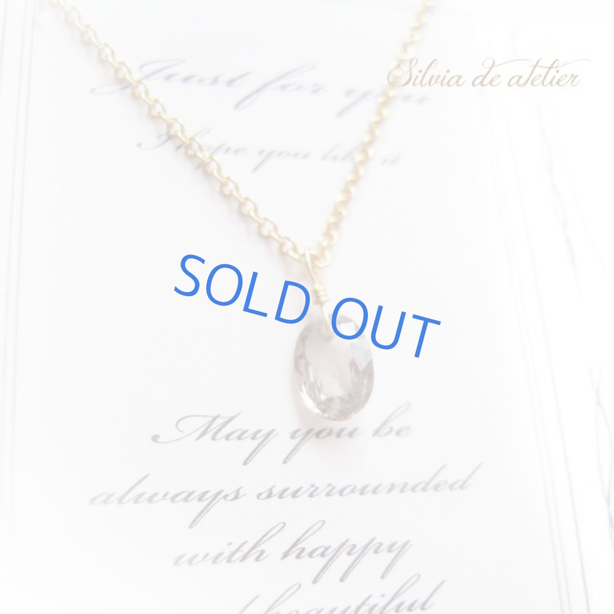 画像3: ＜１点もの＞宝飾用ルース　オーバルジェムカット　グリーンサファイヤ　14kgfネックレス (3)