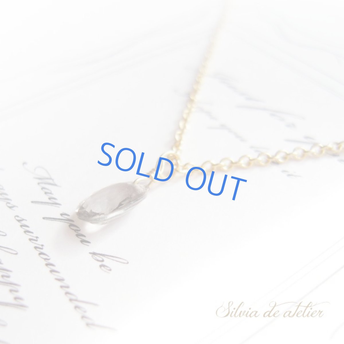 画像2: ＜１点もの＞宝飾用ルース　オーバルジェムカット　グリーンサファイヤ　14kgfネックレス (2)