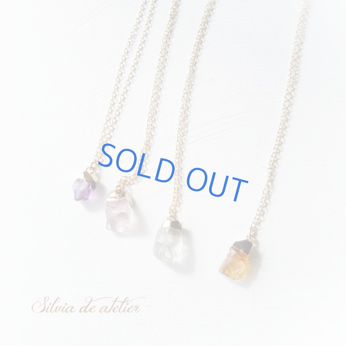 画像3: ◇CandyRock◇限定２　ローズクォーツ　タンブルクォーツ　ペンダント　14kgf　50センチネックレス (3)