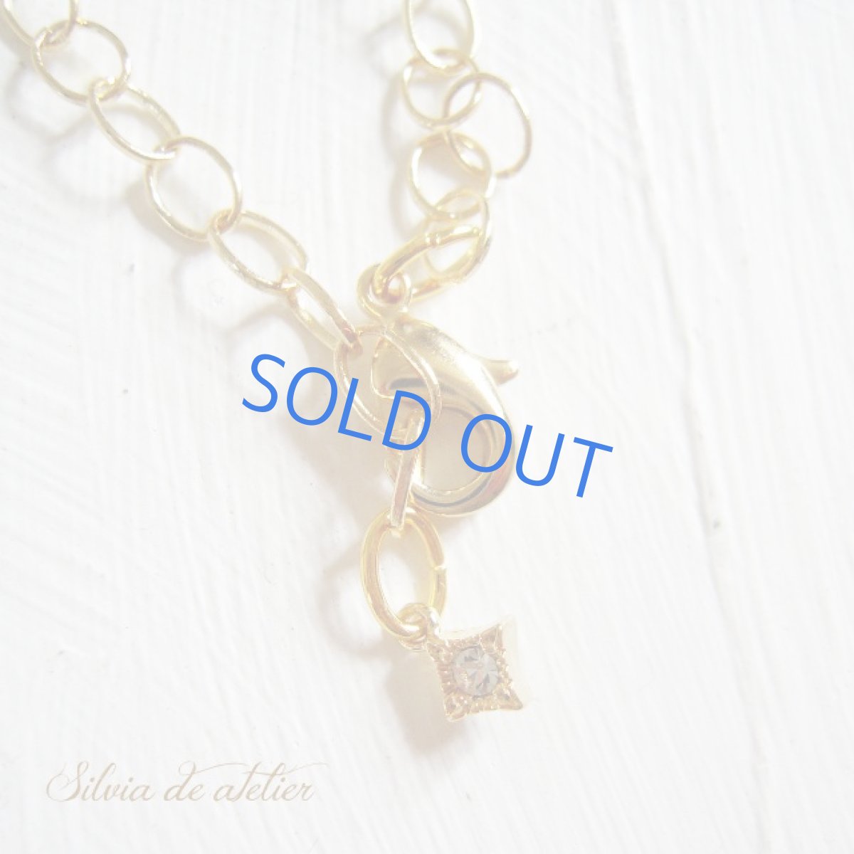 画像4: ◇WAVE◇１点もの　ドゥルージー　ブルーレースアゲート　ペンダント　ゴールドネックレス (4)