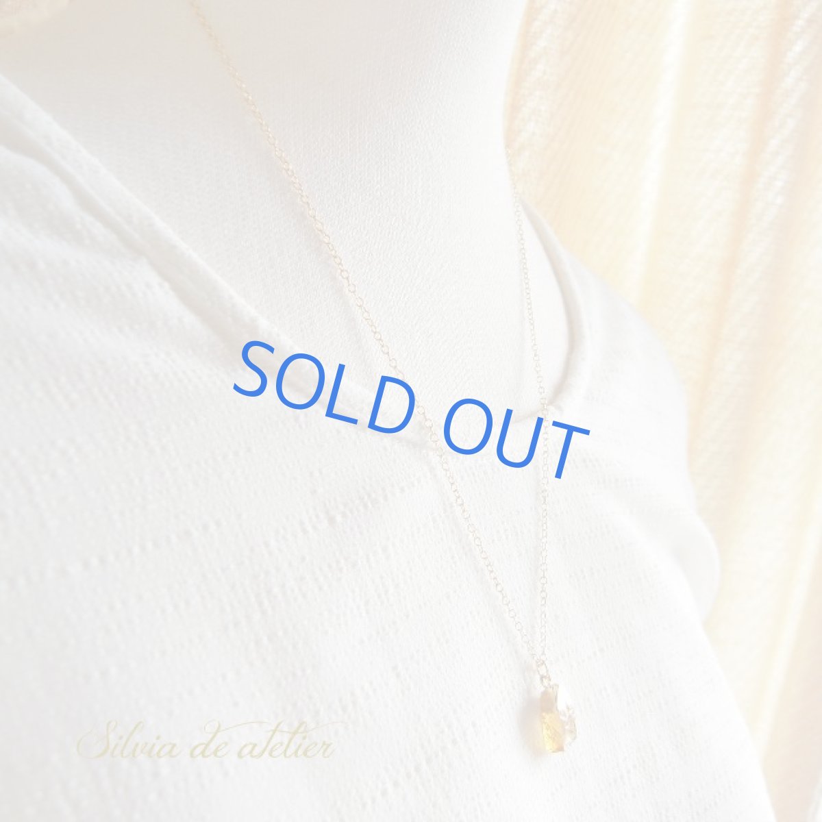 画像5: ◇CandyRock◇シトリンタンブルクォーツ　ペンダント　14kgf50センチネックレス (5)