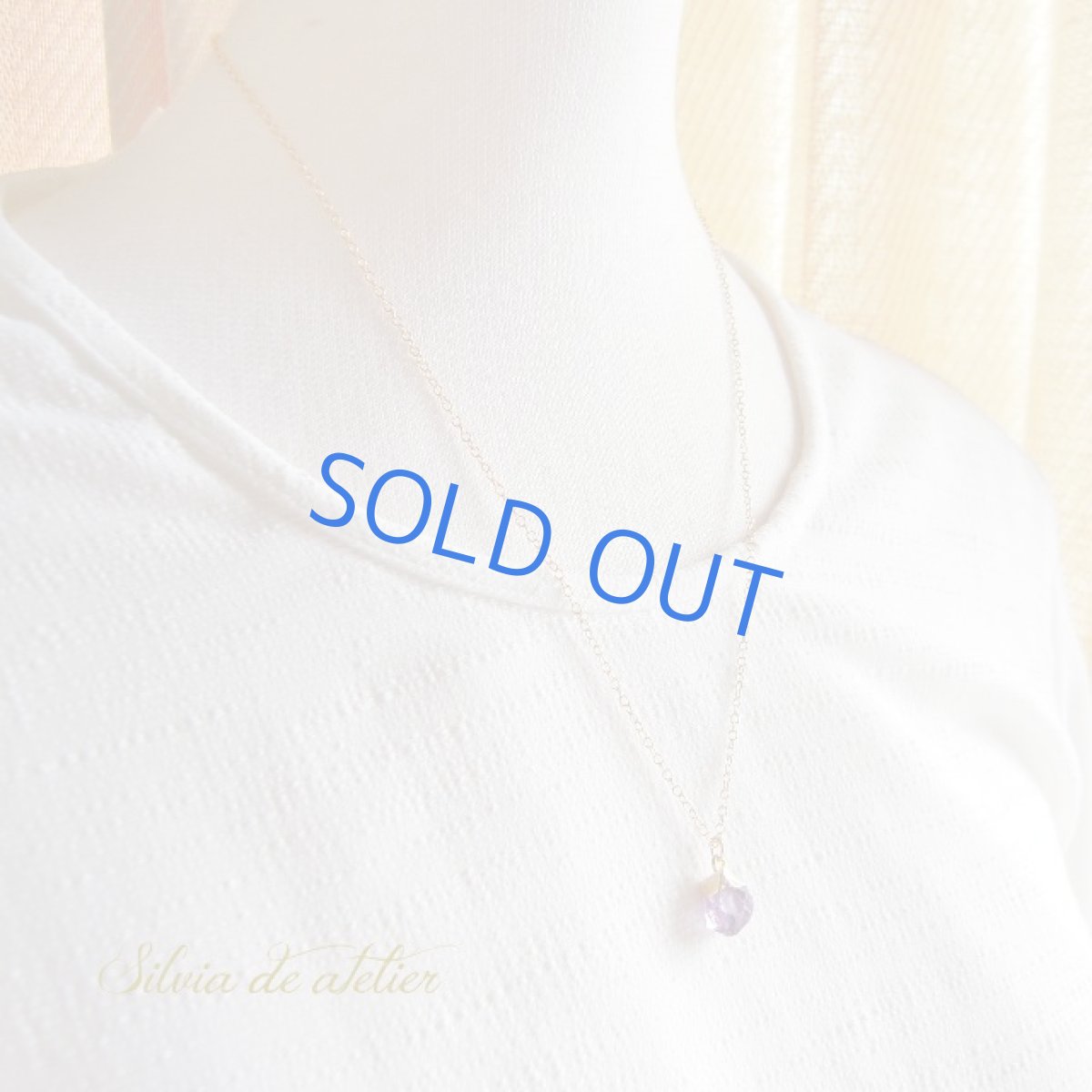 画像5: 残り１　◇CandyRock◇パープルアメジスト　タンブルクォーツ　ペンダント　14kgf50センチネックレス (5)