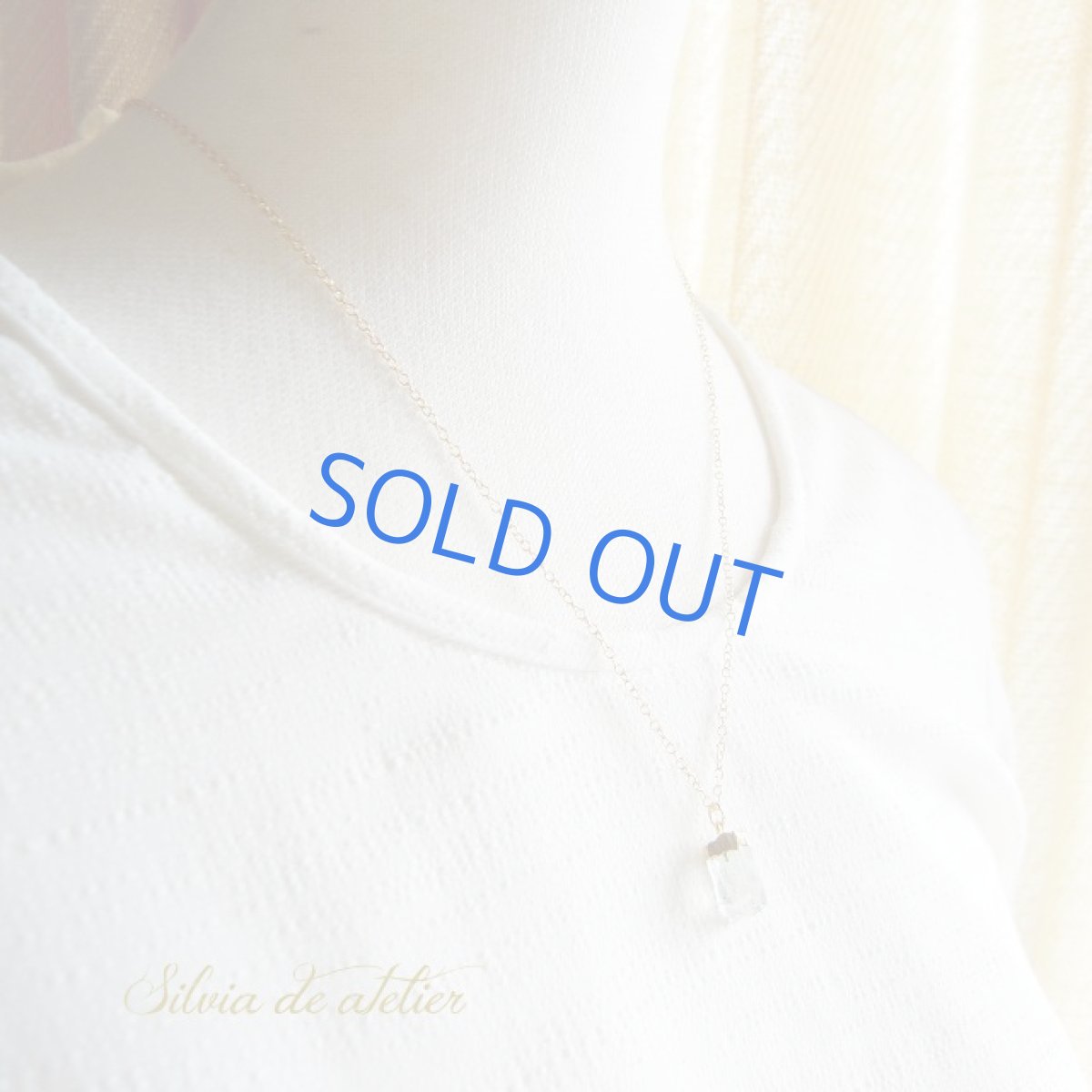 画像4: 残り１　◇CandyRock◇グリーンアメジスト　タンブルクォーツ　ペンダント　14kgf50センチネックレス (4)