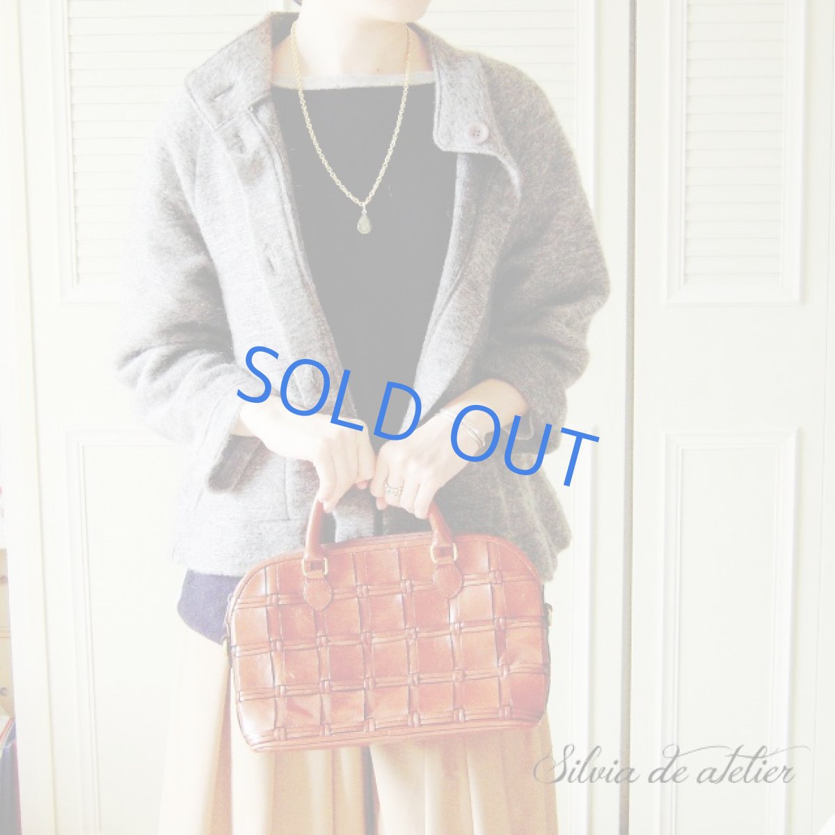 画像5: 残りMサイズのみ　大粒フレーム　ラブラドライト　ゴールドチェーン　ロングネックレス (5)