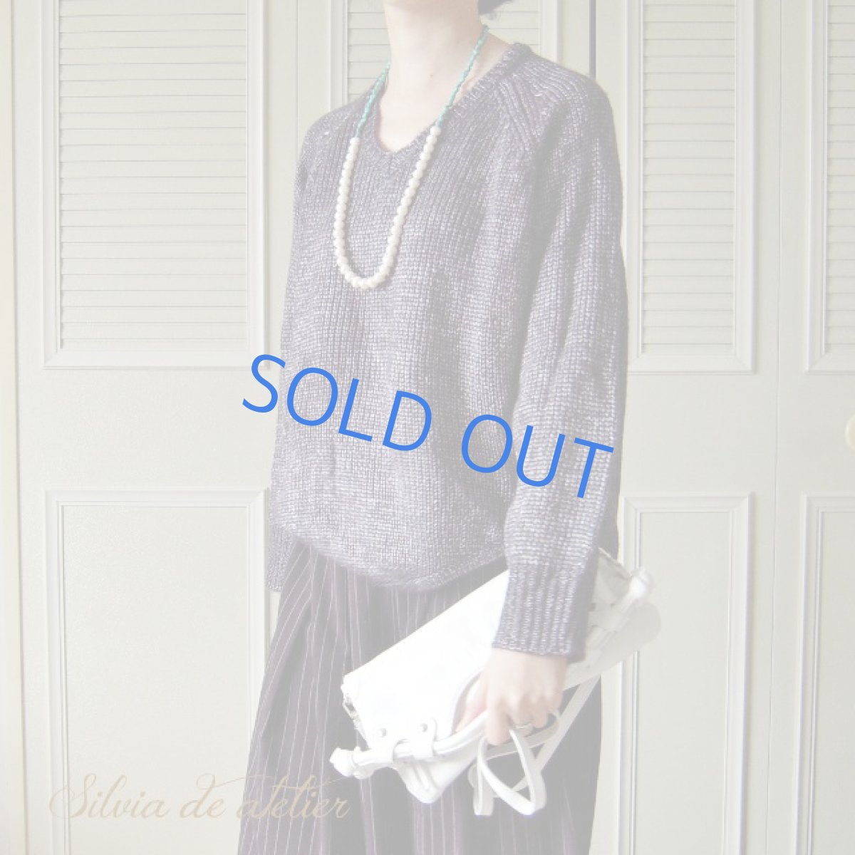 画像5: 淡水パール　＆　天然ブルーターコイズ　バイカラー　ロングネックレス (5)