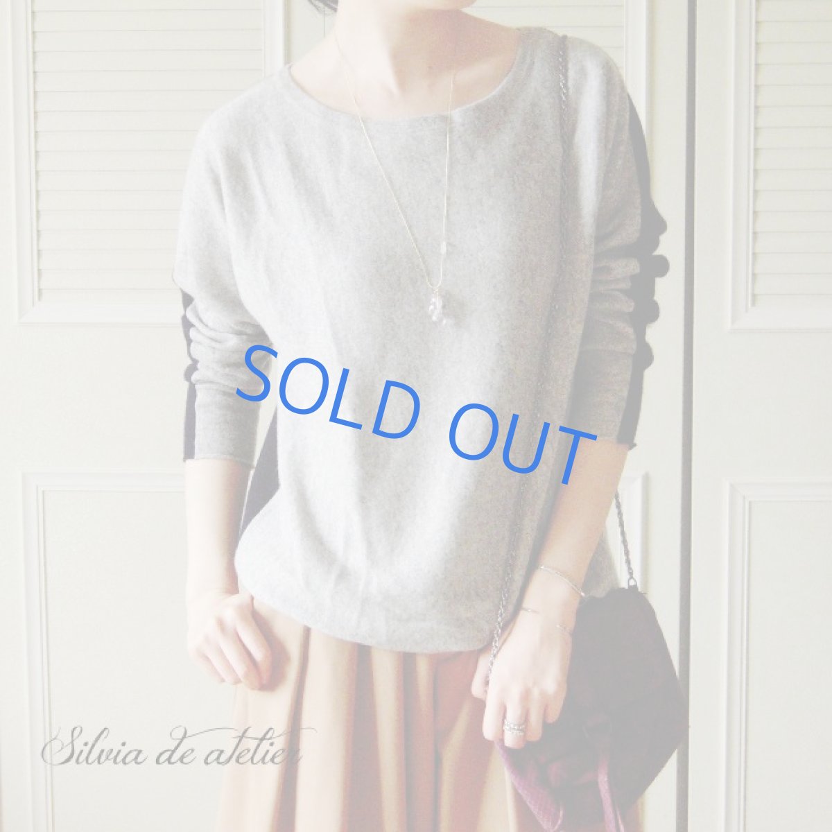 画像5: ラベンダーカラー　フローライト　ペアシェイプ　フリンジ　ストリングスチェーン　ゴールドカラー　ロングネックレス (5)