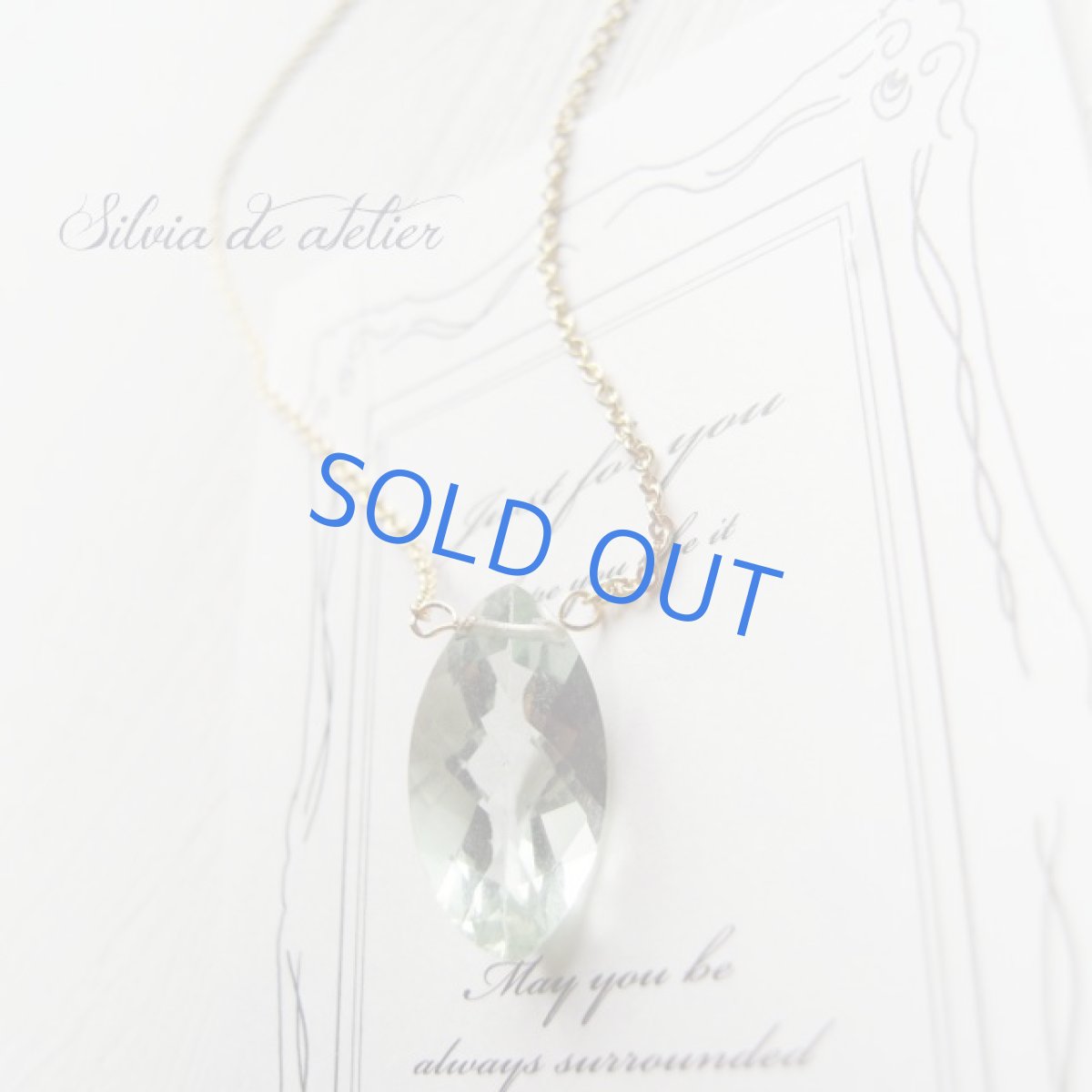 画像3: 宝石質ミントグリーン　フローライト　マーキスジェムカット　大粒　14kgfネックレス (3)