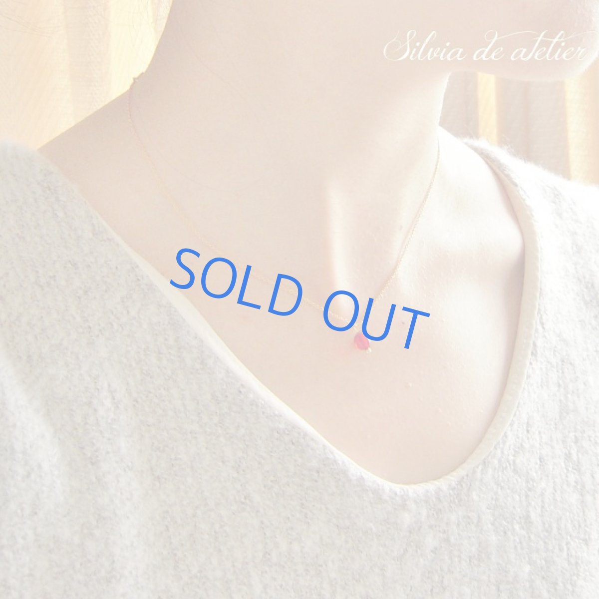 画像4: 残り1　小粒タンブル　バルト海産　レッドアンバー　一粒　14kgfネックレス (4)