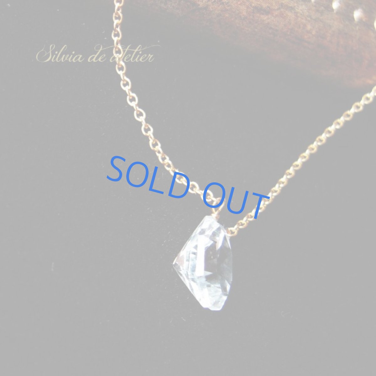 画像3: ＜1点もの＞ブルートパーズ　ダイヤモンドジェム　スターカット　14kgfネックレス　 (3)