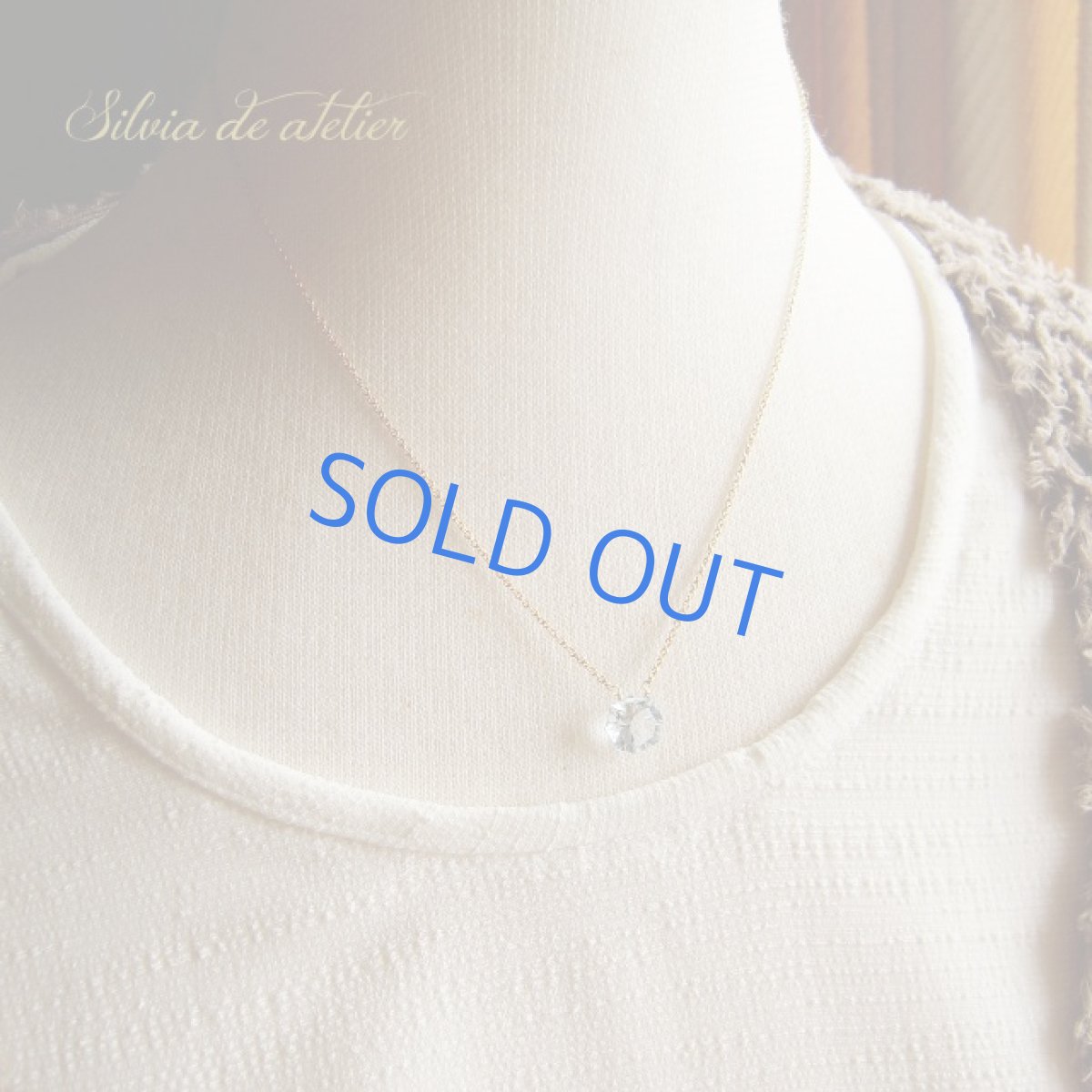 画像4: ＜1点もの＞ブルートパーズ　ダイヤモンドジェム　スターカット　14kgfネックレス　 (4)