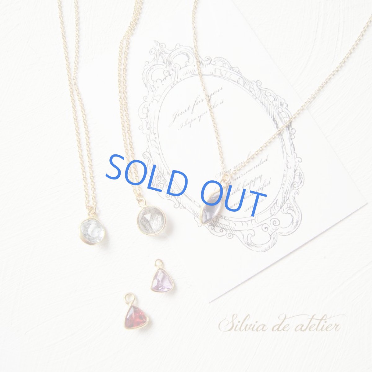 画像4: ＜30％OFF・残り1＞　AAA　アイオライト　18Kメッキフレーム　マーキス　ジェムカット　14kgfネックレス (4)