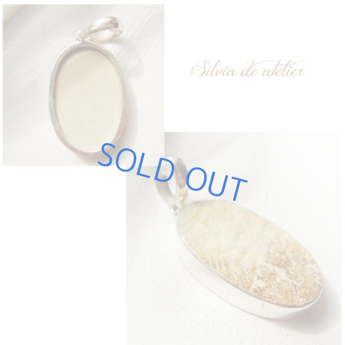 画像2: 【mimosa・A】1点もの　デンドリティック　ジャスパー　革コードネックレス (2)