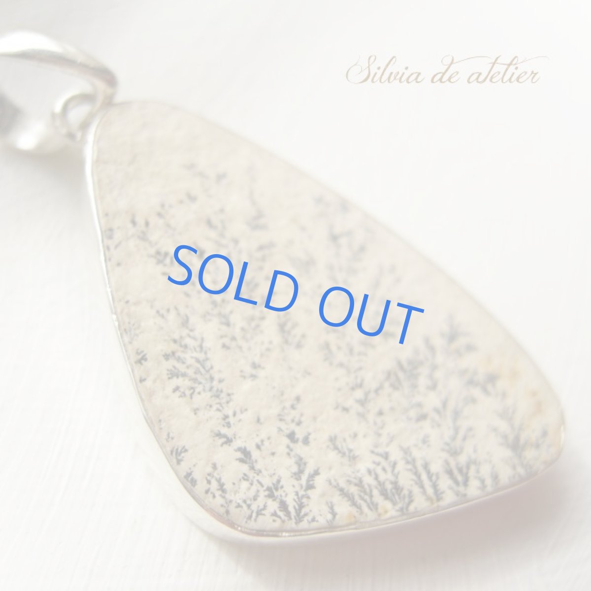 画像2: 【monotone】1点もの　デンドリティック　ジャスパー　革コードネックレス (2)