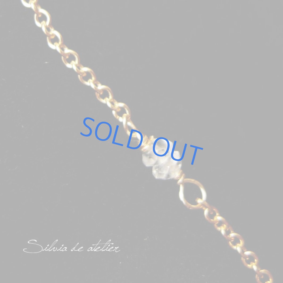 画像3: 残り1　大粒　マダガスカル産ローズクォーツ　ブリオレット　ドロップ　14kgfネックレス　50cm (3)