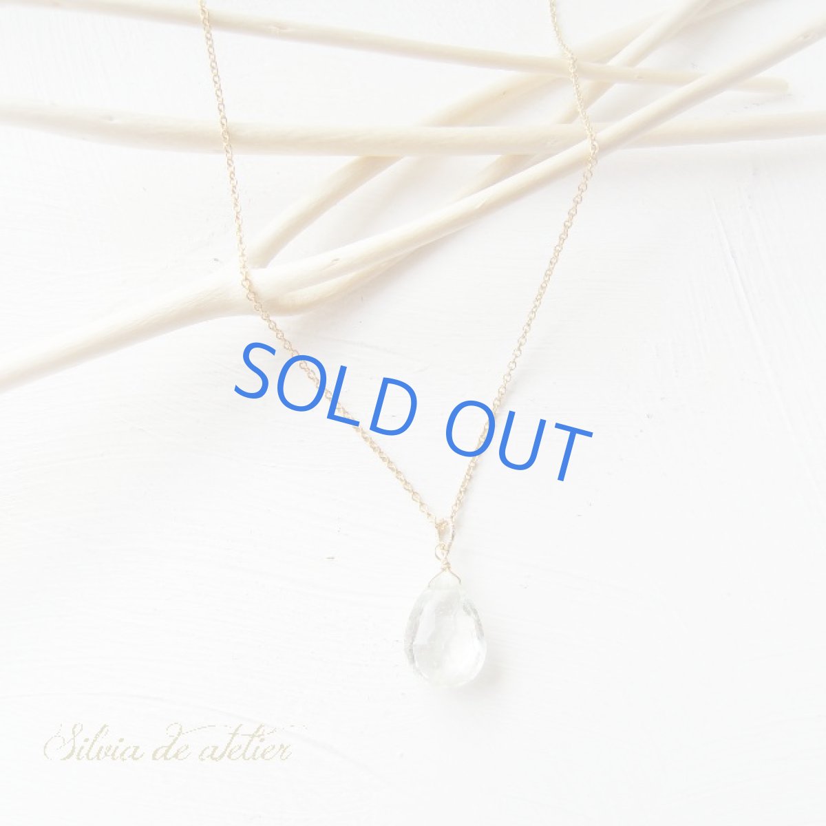 画像4: 残り1・訳あり　大粒　AAA　グリーンアクアマリン　ペアシェイプ　ドロップ　14kgfネックレス (4)