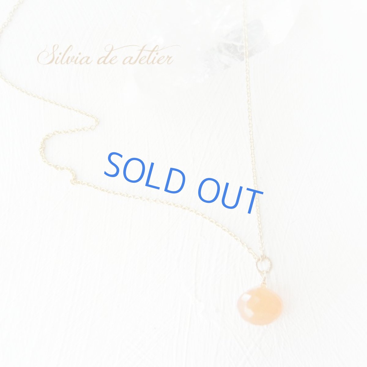 画像2: カーネリアン ブリオレットオニオン 一粒 14kgfネックレス (2)