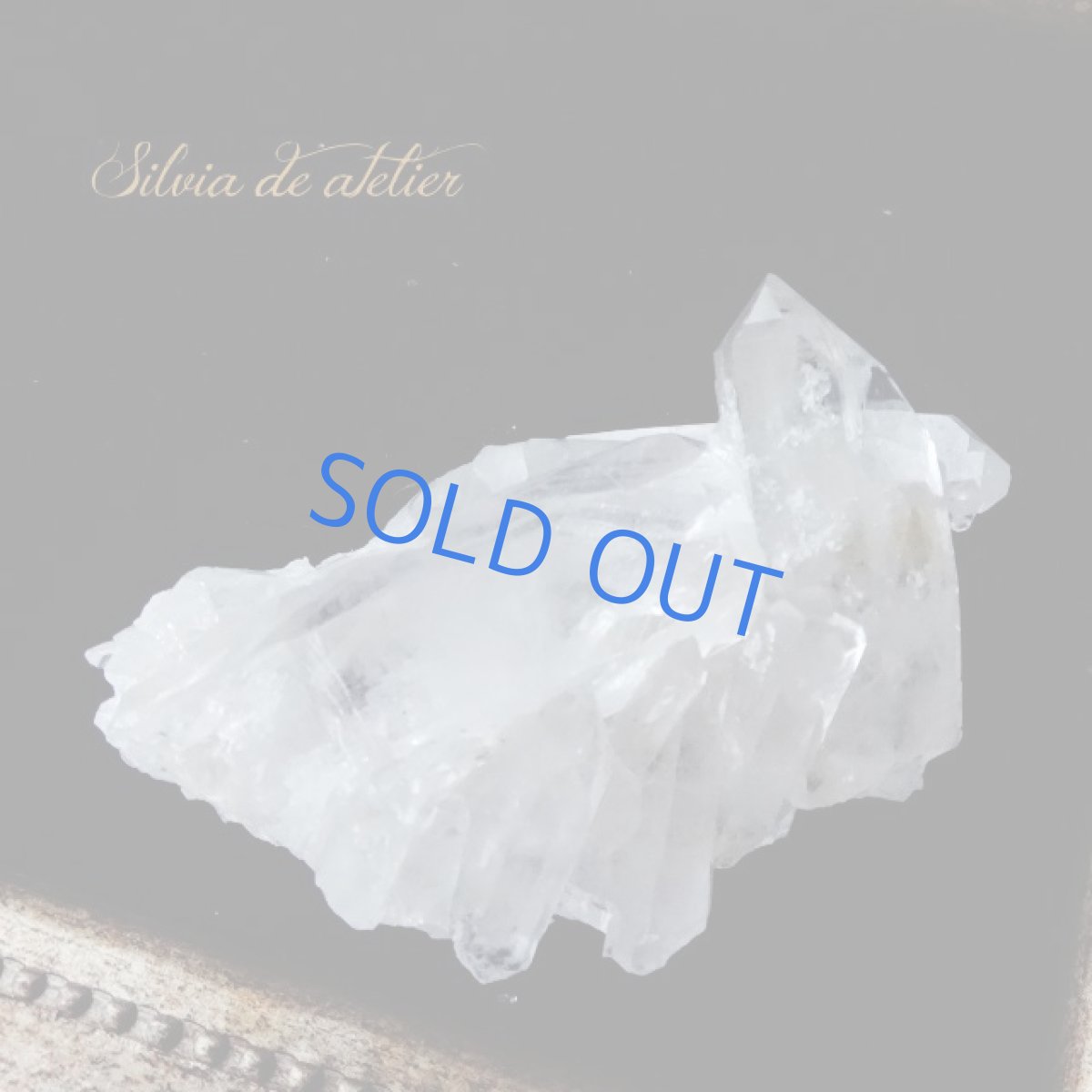 画像2: ＜１点もの＞USA　アーカンソー州産　クリスタル　ミニクラスター　 (2)