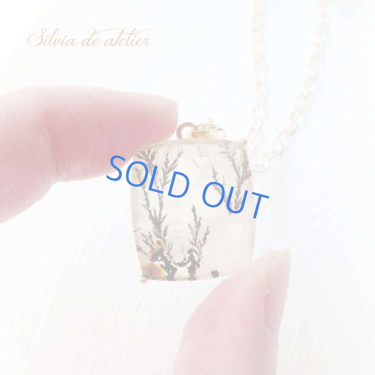 画像3: 希少♪デンドライトインクォーツ　TREES　ゴールドペンダント (3)