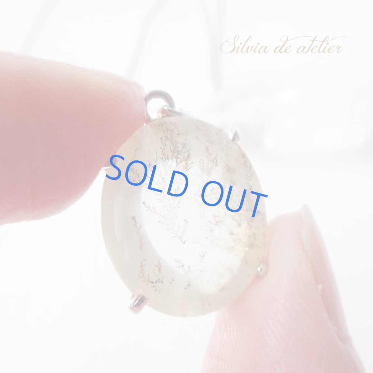 画像2: 希少♪デンドライトインクォーツ　ボタニカル　シルバーペンダント (2)