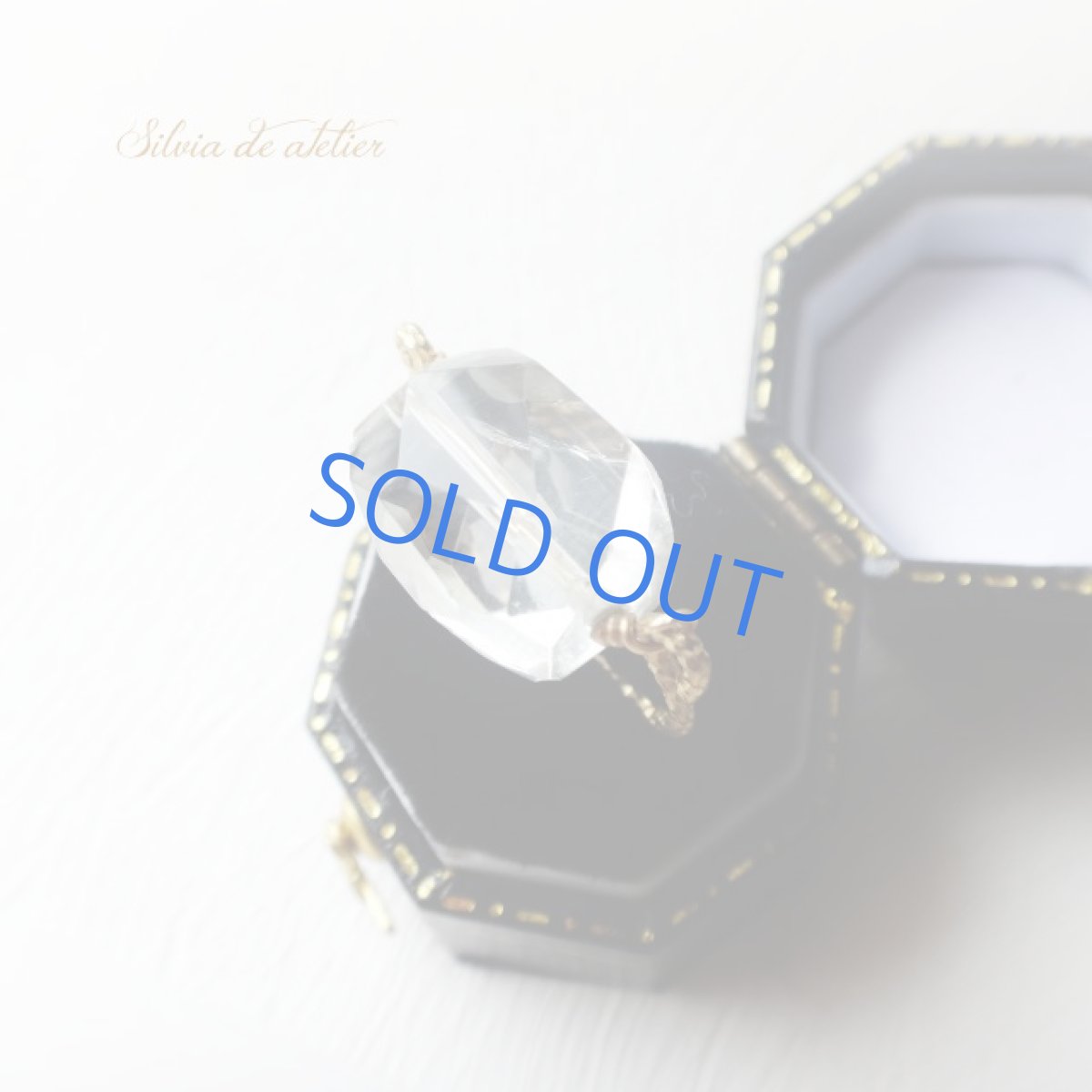 画像3: 宝石質　大粒グリーンアメジスト　タンブル　真鍮製　U字リング（約8号） (3)