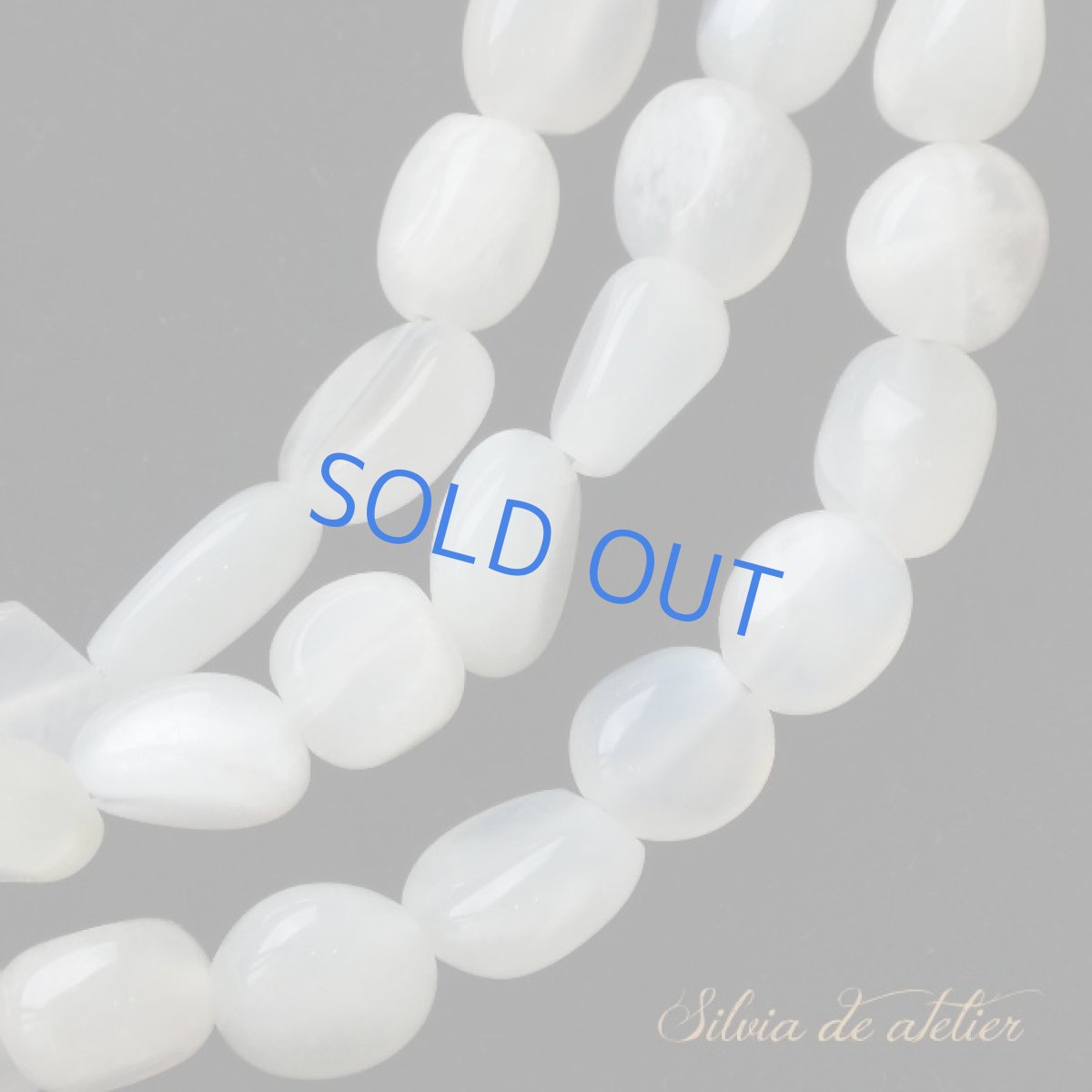 画像3: 残り１　ホワイトムーンストーン　シルバーパーツ　ロングネックレス (3)