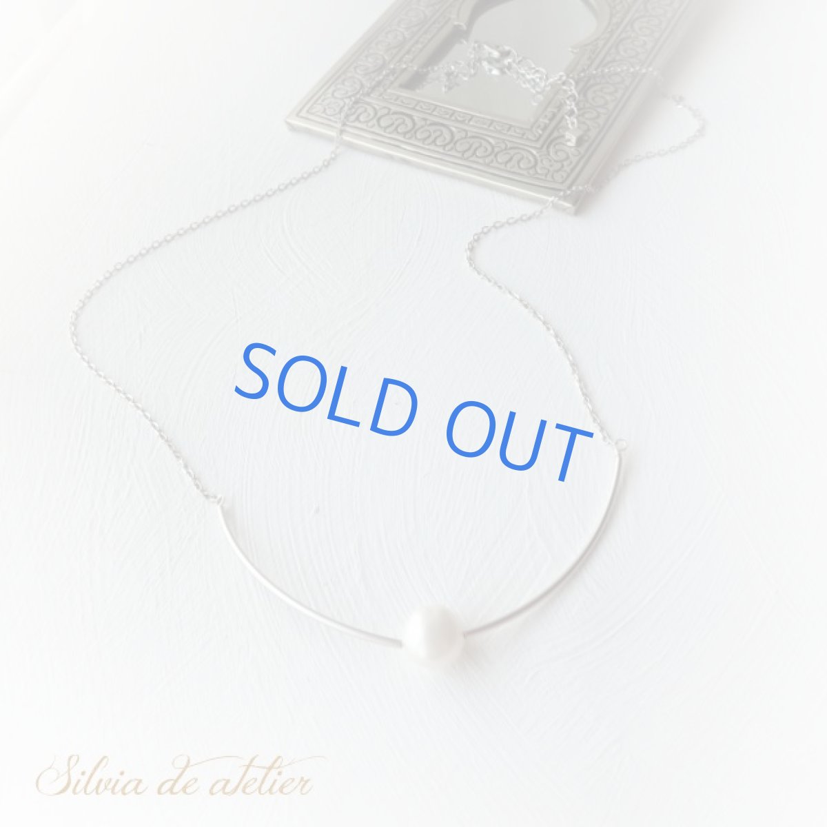 画像3: 1点もの　淡水パール　シルバーパーツ　ロングネックレス (3)