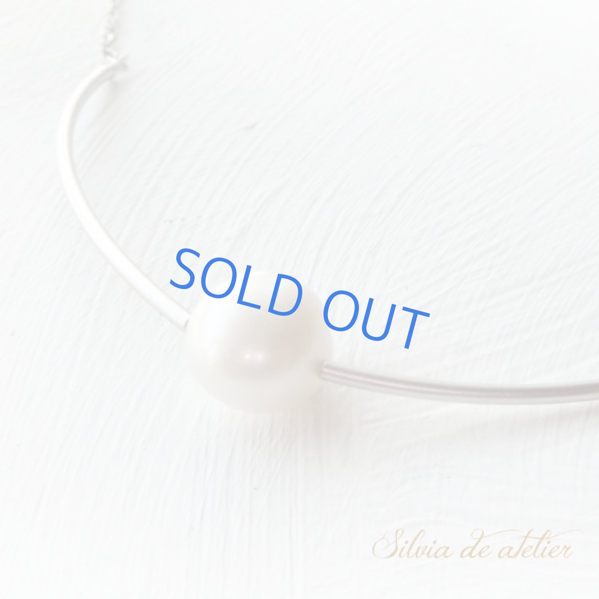 画像2: 1点もの　淡水パール　シルバーパーツ　ロングネックレス (2)