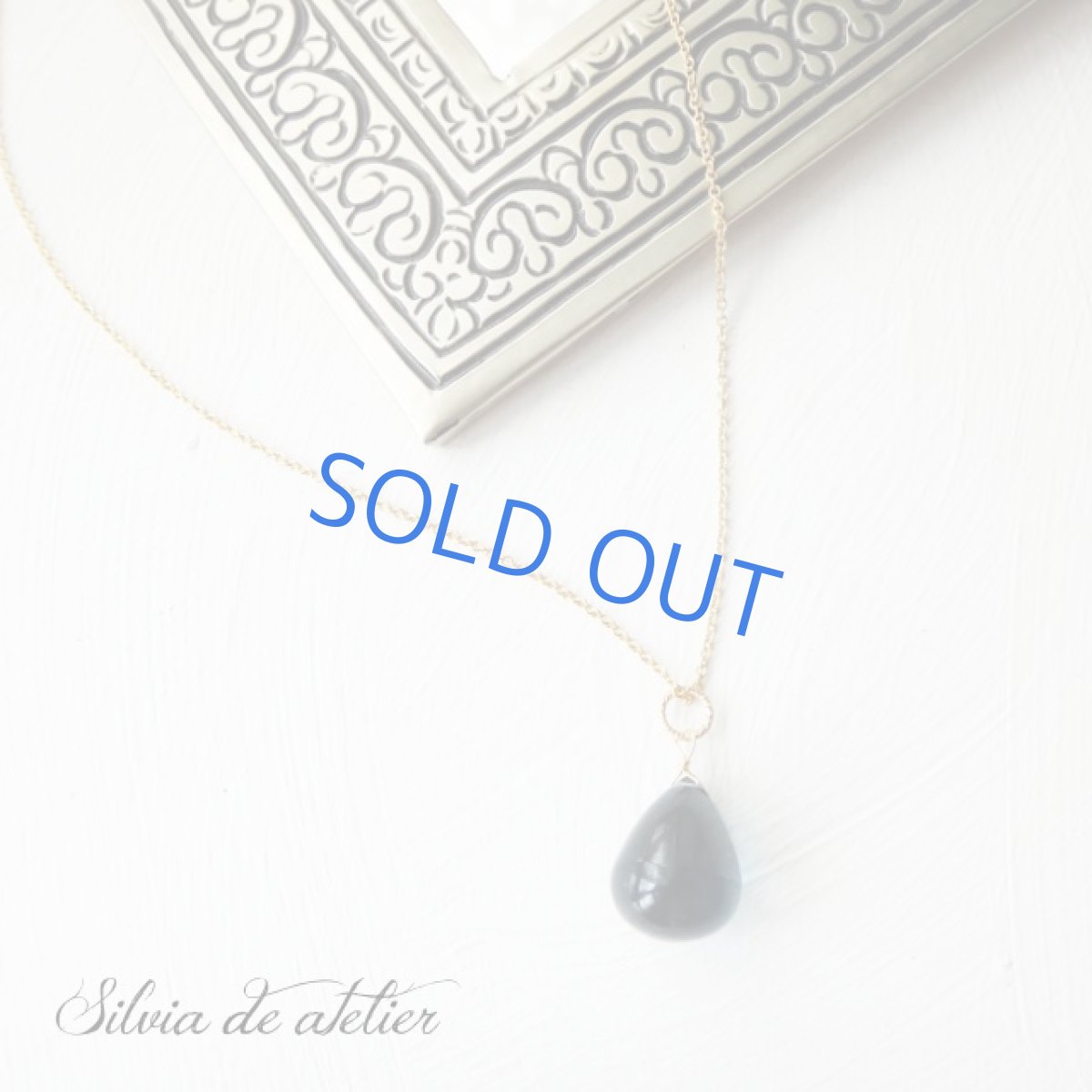 画像3: <訳あり＞　超大粒　スムースドロップ　AAAA　ロンドンブルートパーズ　14kgfネックレス (3)