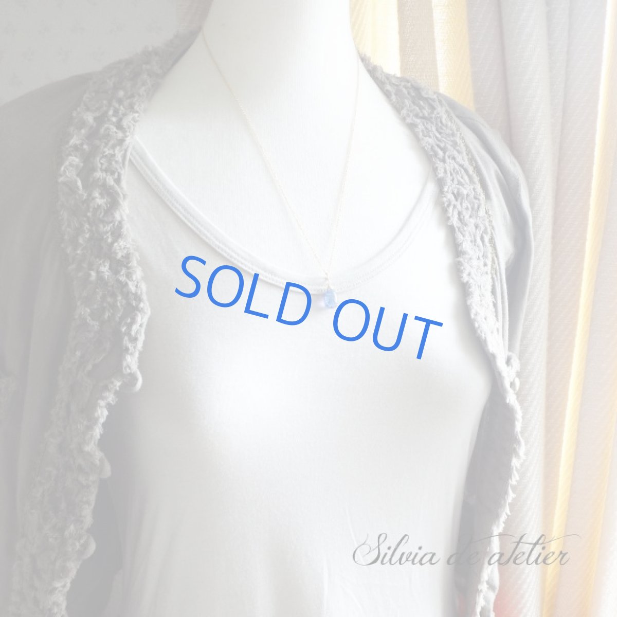 画像6: １点もの　大粒A　宝石質タンザナイト　スムースペアシェイプ　14kgfネックレス (6)