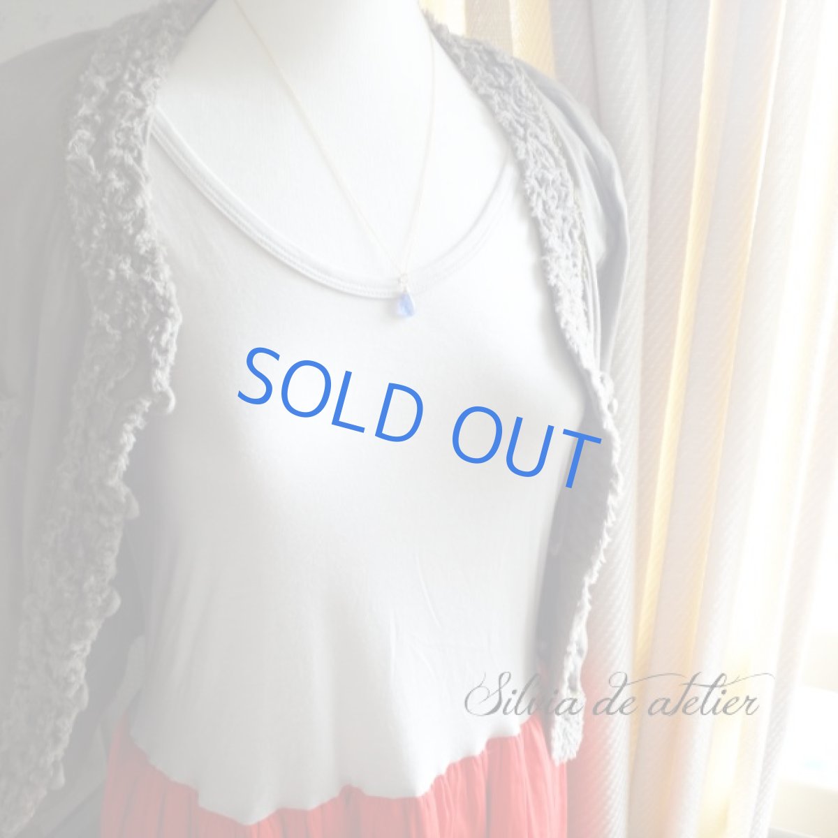 画像7: １点もの　大粒A　宝石質タンザナイト　スムースペアシェイプ　14kgfネックレス (7)