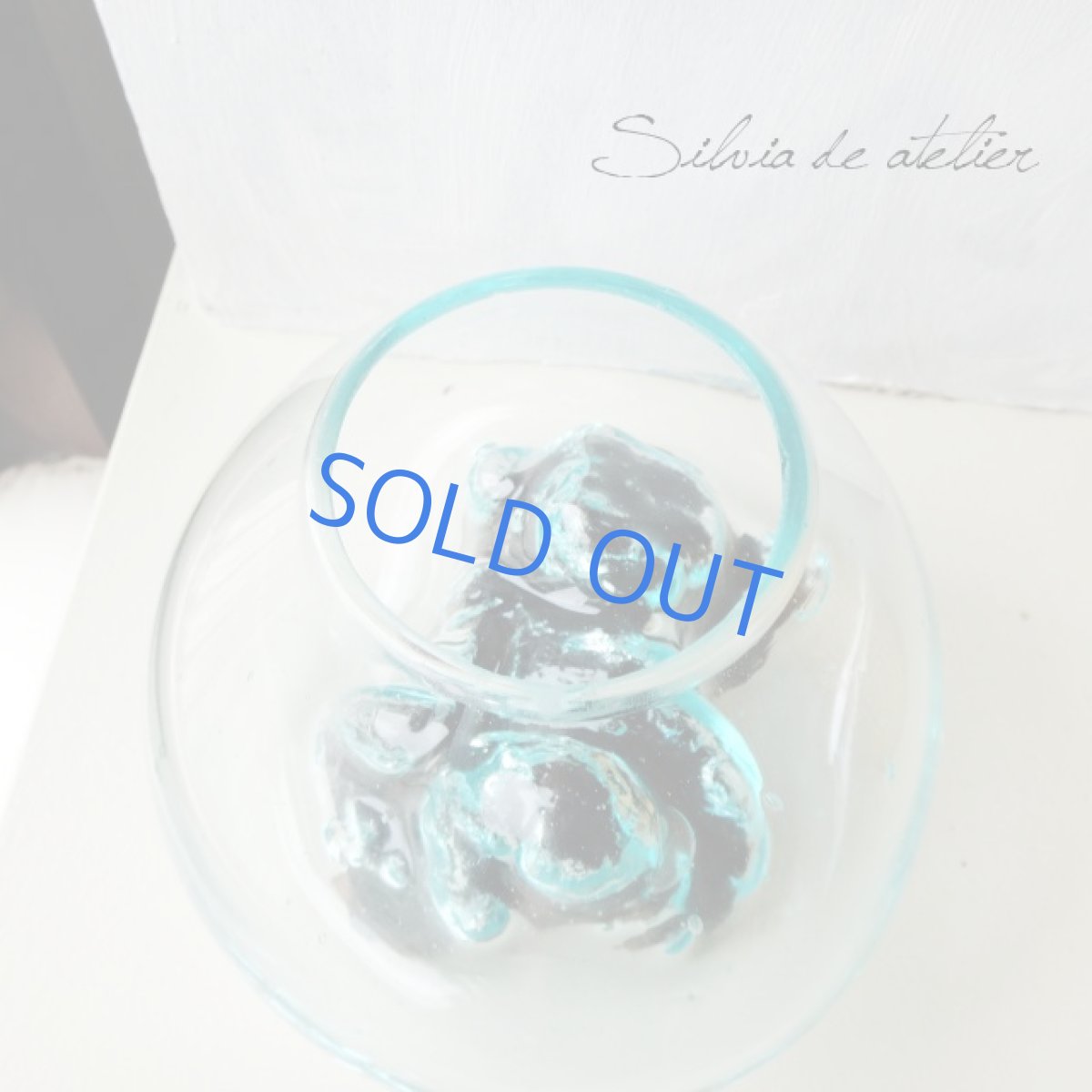 画像5: ＜浄化用・B＞LL粒高品質クリスタルチップ付き　流木ガラスセット　テラリウムポット (5)