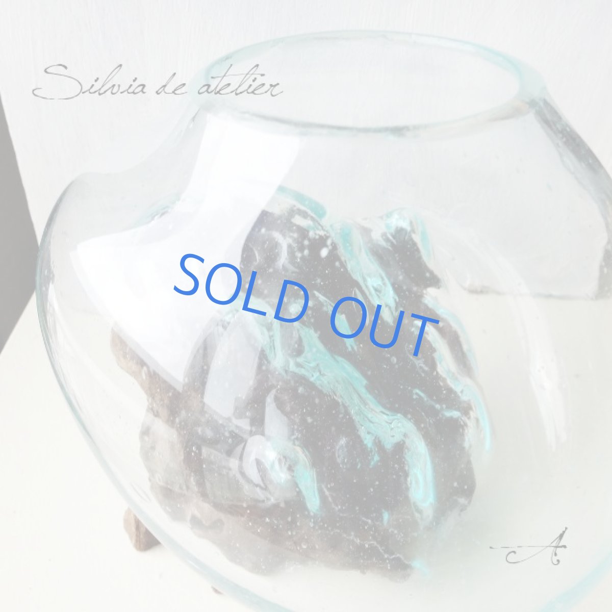 画像6: ＜浄化用・A＞LL粒高品質クリスタルチップ付き　流木ガラスセット　テラリウムポット (6)