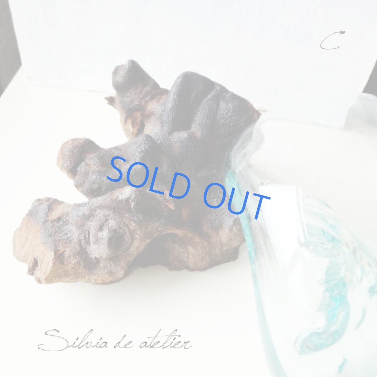 画像7: ＜浄化用・C＞LL粒高品質クリスタルチップ付き　流木ガラスセット　テラリウムポット (7)