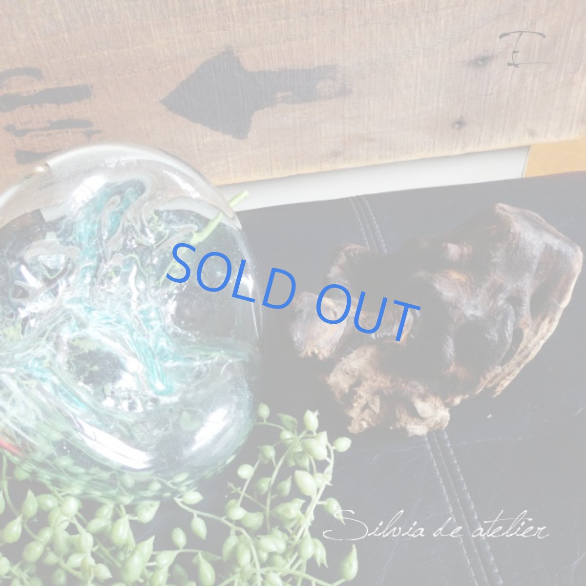 画像3: ＜浄化用・E＞LL粒高品質クリスタルチップ付き　流木ガラスセット　テラリウムポット (3)