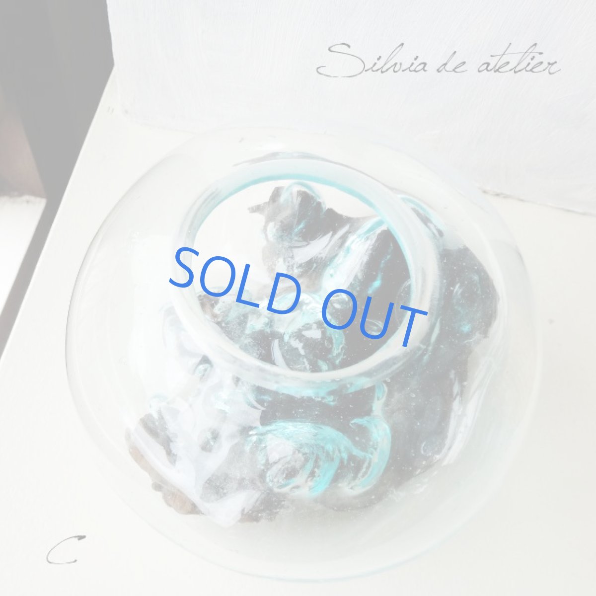 画像5: ＜浄化用・C＞LL粒高品質クリスタルチップ付き　流木ガラスセット　テラリウムポット (5)