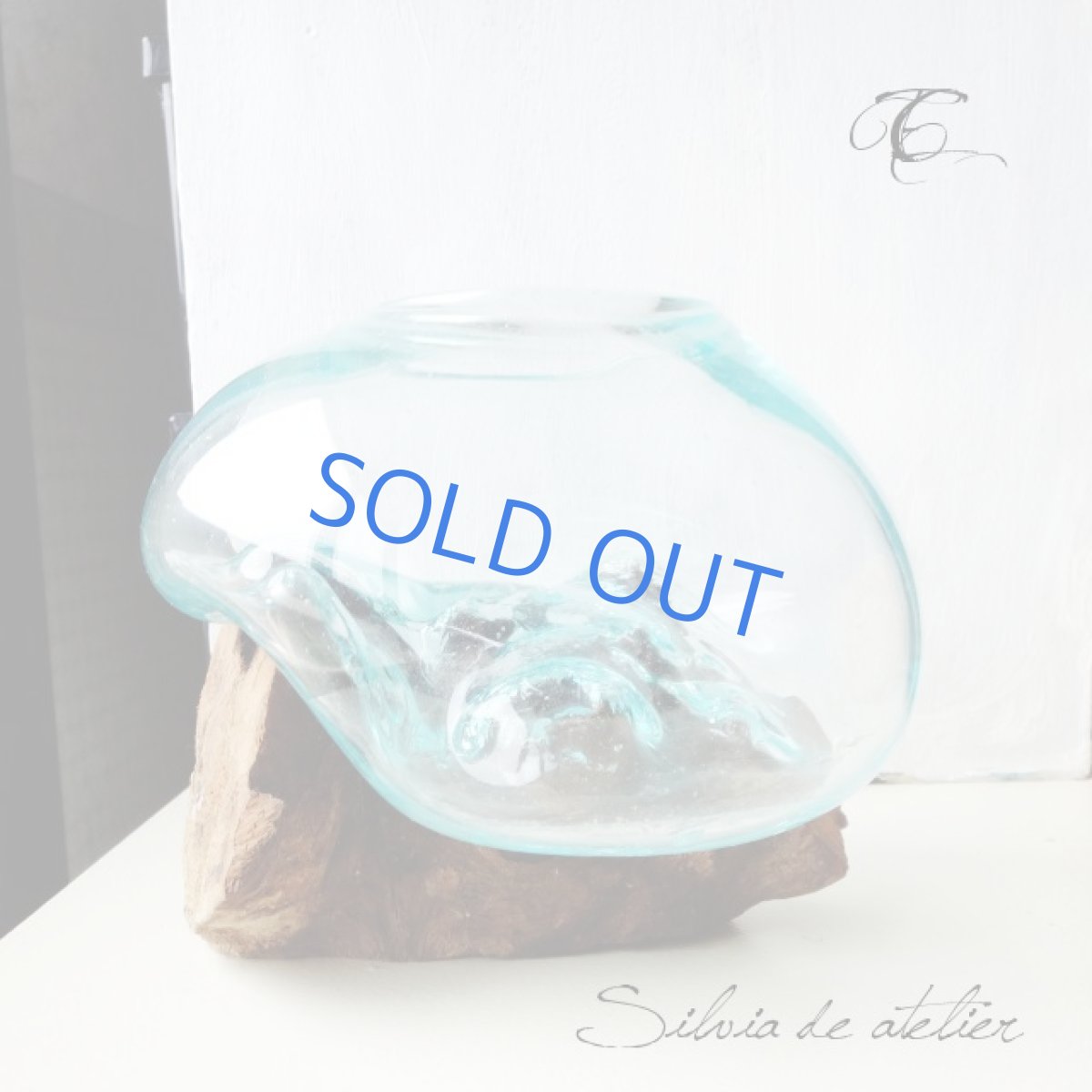 画像6: ＜浄化用・C＞LL粒高品質クリスタルチップ付き　流木ガラスセット　テラリウムポット (6)