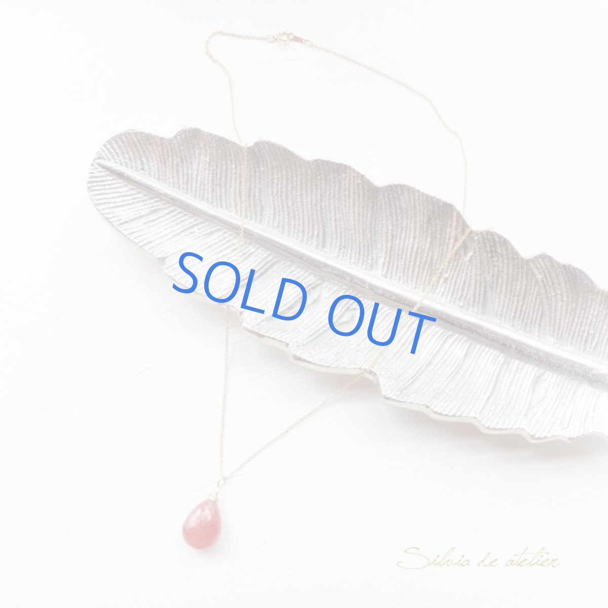 画像3: ＜１点もの・F＞　超大粒　AAA　ペルー産インカローズ　カットペアシェイプ　５０センチ14kgfネックレス (3)