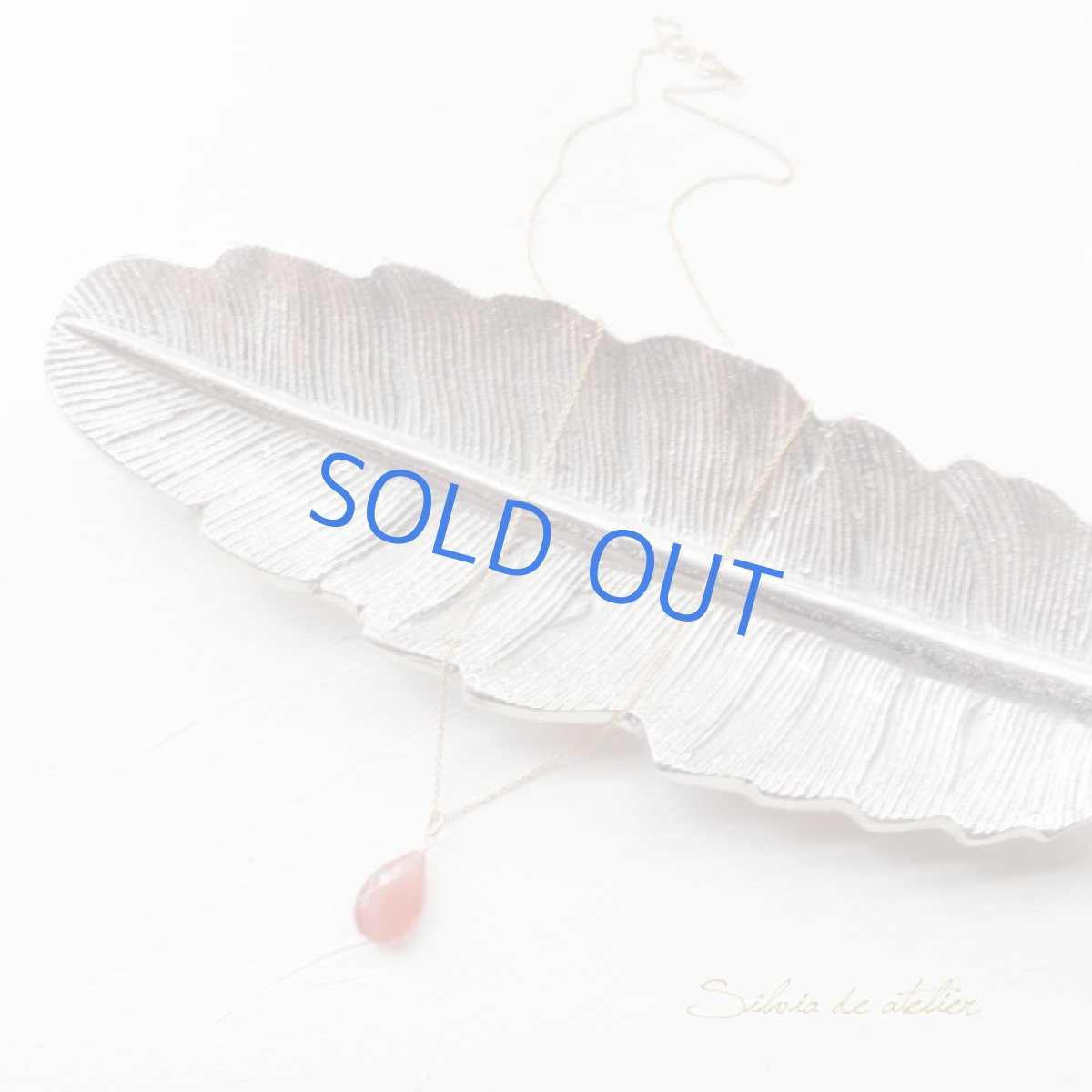 画像4: ＜１点もの・D＞　超大粒　AAA　ペルー産インカローズ　カットペアシェイプ　５０センチ14kgfネックレス (4)