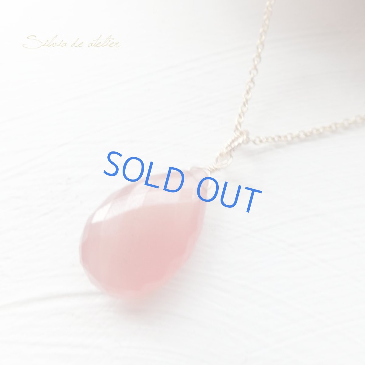 画像3: ＜１点もの・D＞　超大粒　AAA　ペルー産インカローズ　カットペアシェイプ　５０センチ14kgfネックレス (3)