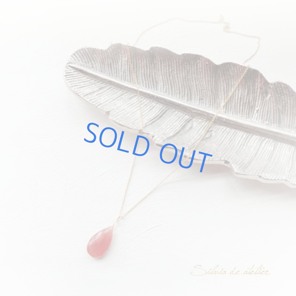 画像3: ＜１点もの・C＞　超大粒　AAA　ペルー産インカローズ　カットペアシェイプ　５０センチ14kgfネックレス (3)