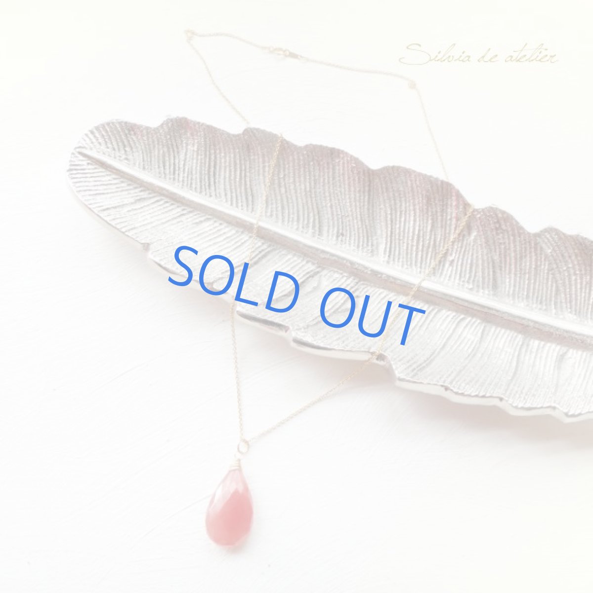 画像4: ＜１点もの・A＞　超大粒　AAA　ペルー産インカローズ　カットペアシェイプ　５０センチ14kgfネックレス (4)