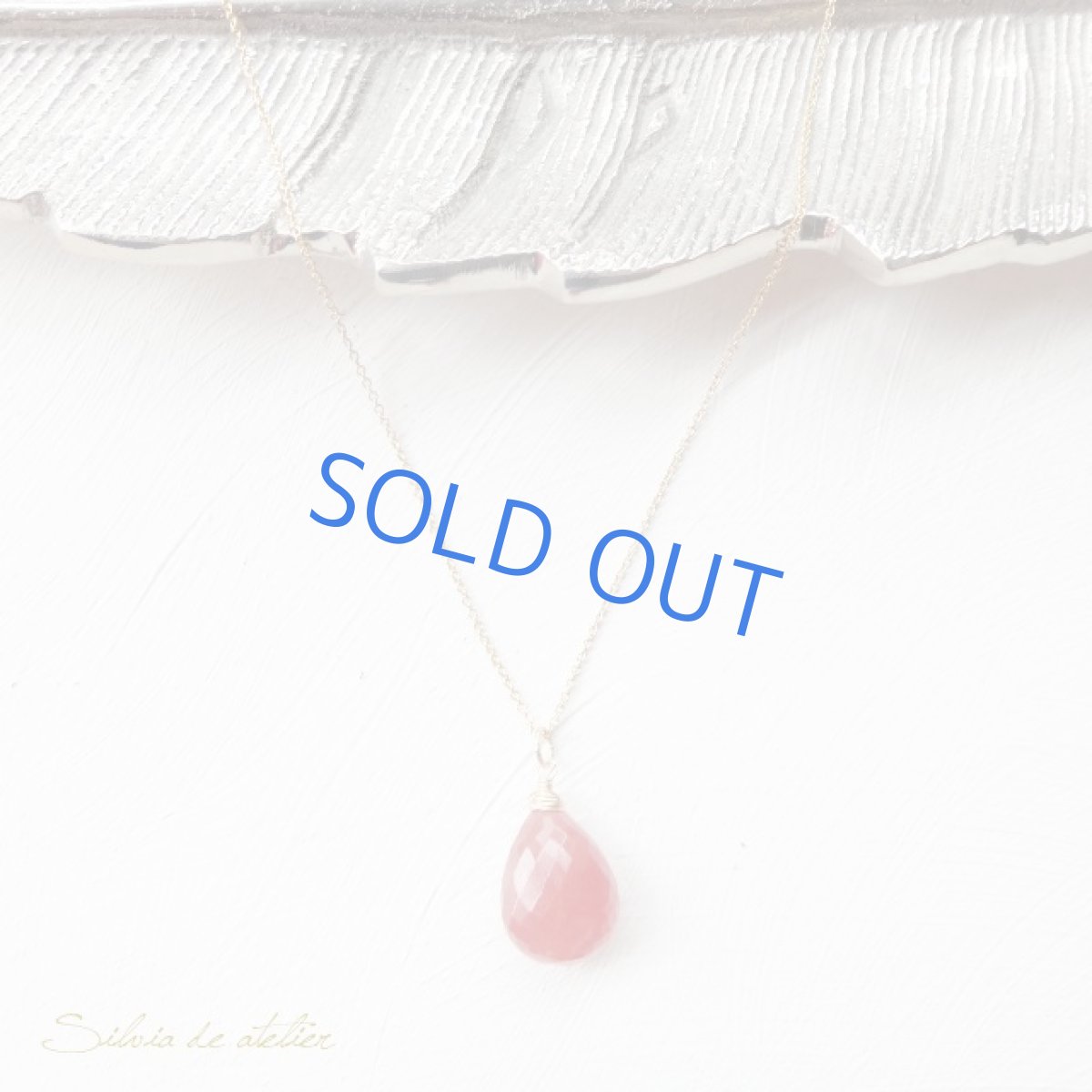 画像4: ＜１点もの・F＞　超大粒　AAA　ペルー産インカローズ　カットペアシェイプ　５０センチ14kgfネックレス (4)