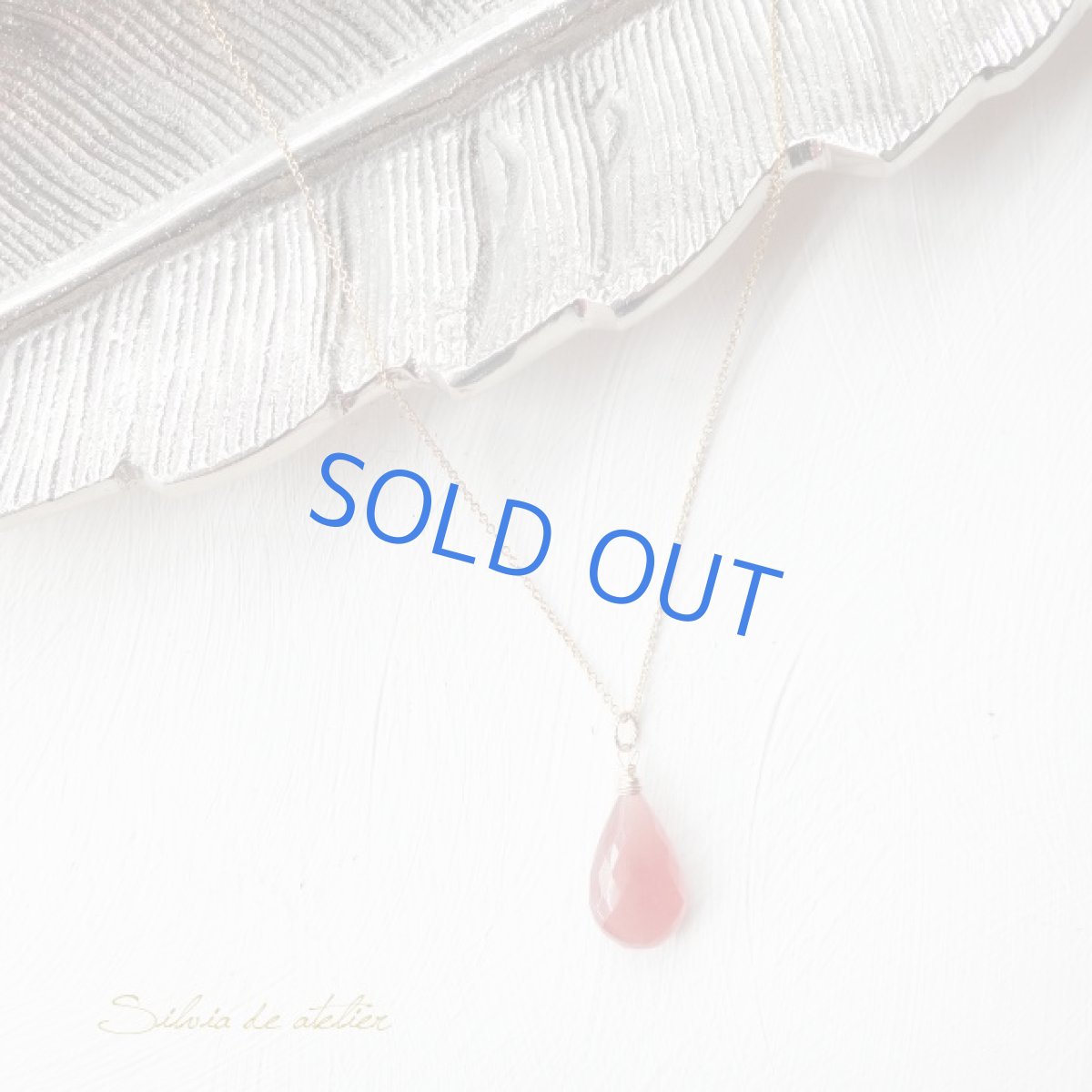 画像3: ＜１点もの・G＞　超大粒　AAA　ペルー産インカローズ　カットペアシェイプ　５０センチ14kgfネックレス (3)