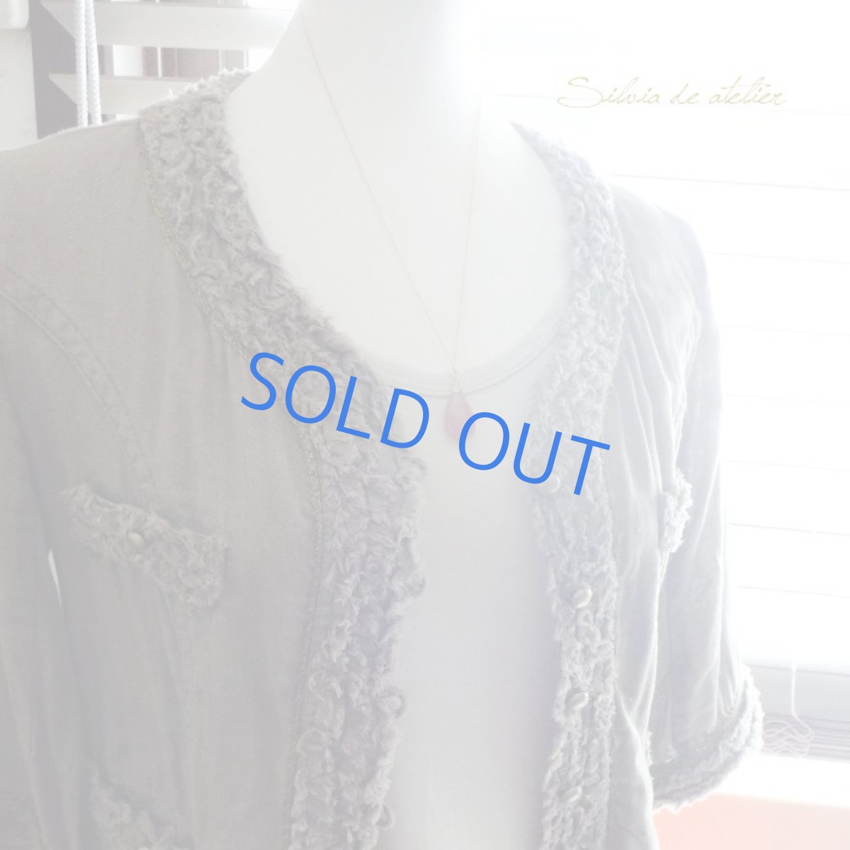 画像5: ＜１点もの・A＞　超大粒　AAA　ペルー産インカローズ　カットペアシェイプ　５０センチ14kgfネックレス (5)