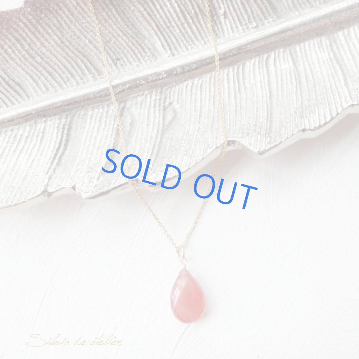 画像5: ＜１点もの・D＞　超大粒　AAA　ペルー産インカローズ　カットペアシェイプ　５０センチ14kgfネックレス (5)