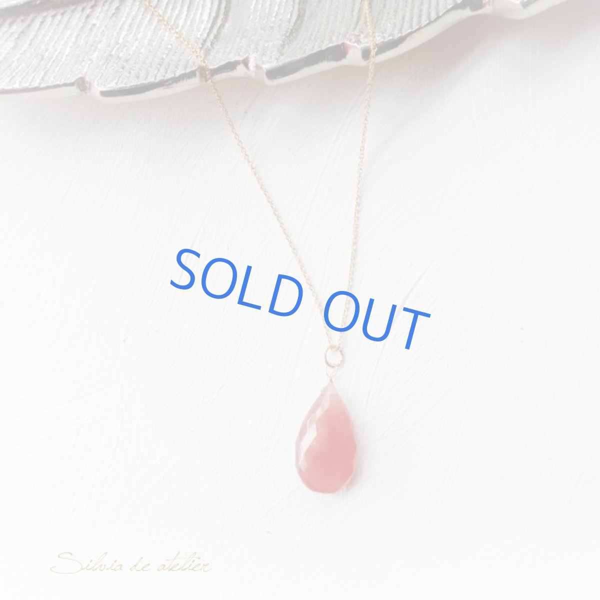 画像4: ＜１点もの・C＞　超大粒　AAA　ペルー産インカローズ　カットペアシェイプ　５０センチ14kgfネックレス (4)