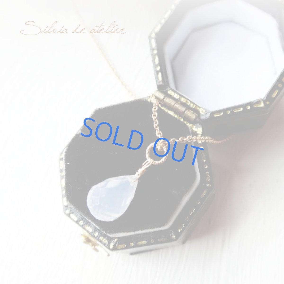 画像3: AAA レアストーン スコロライト(ラベンダークォーツ) ブリオレットドロップ 一粒 14kgfネックレス (3)