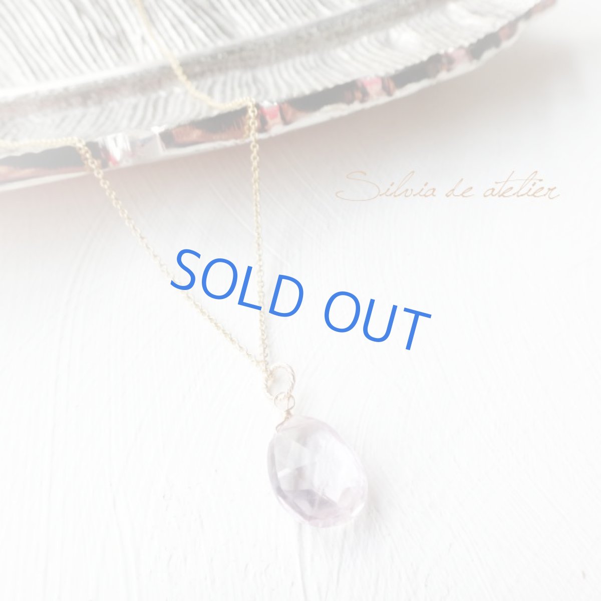 画像5: ＜9thAniv・1点もの＞大粒　ピンクアメジスト　ペアシェイプ　約50センチネックレス (5)