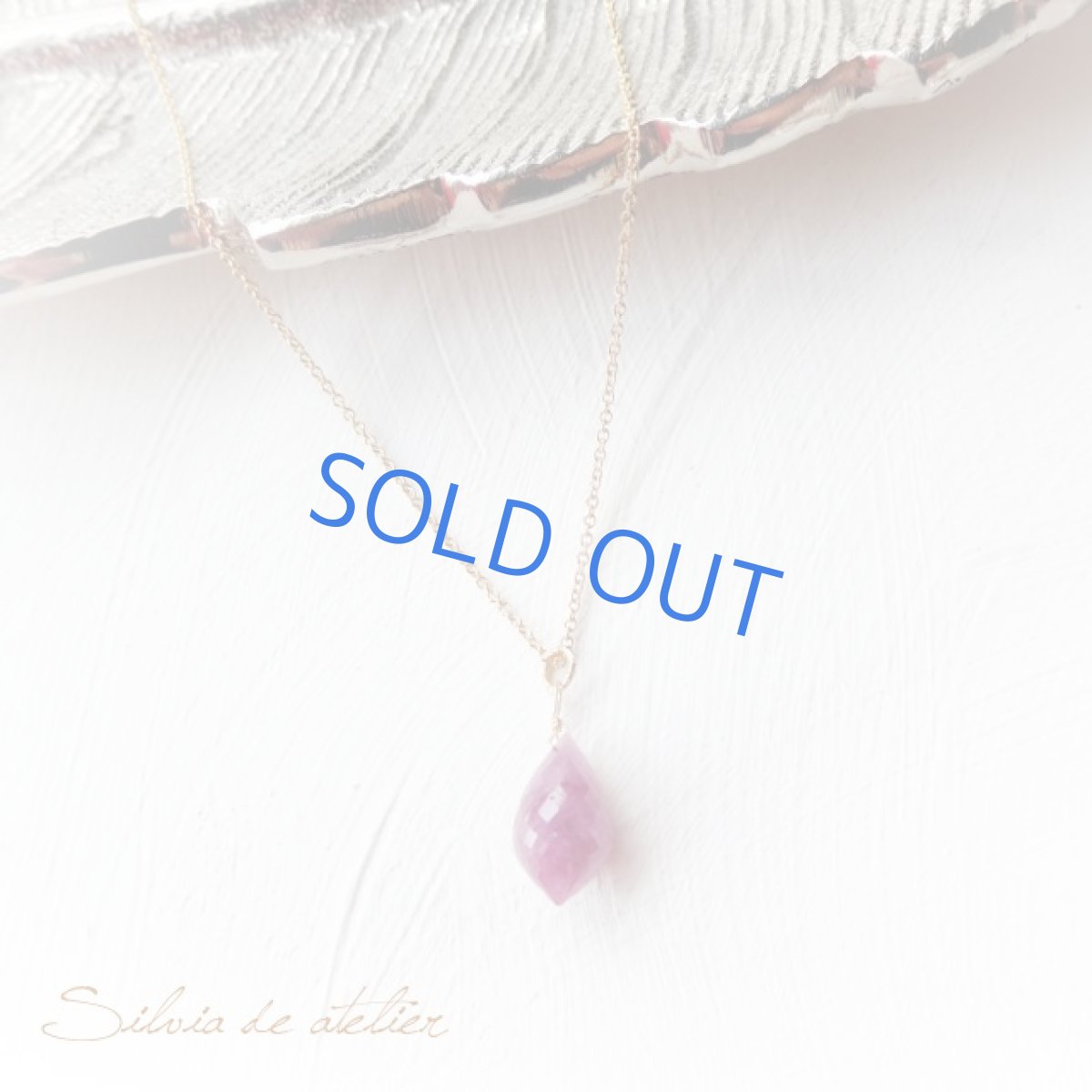 画像5: ＜9thAniv・1点もの＞大粒　ルビー　シャンデリアドロップ　14kgfネックレス (5)